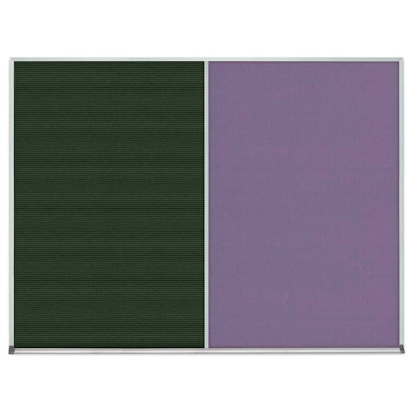 United Visual Products Single Door Radius Corkboard, 18"x24", Bla, UV7000RC-BLACK-DBURGU UV7000RC-BLACK-DBURGU - main